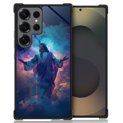 Coque Samsung S25 Ultra CARLOCA rigide antichoc avec motif Jésus