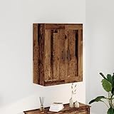 Homgoday Wandschrank Altholz-Optik 69,5x34x90 cm Holzwerkstoff Wandschrank Model857312