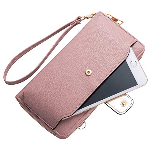 Image of K . A Womens Wristlet Wallet Crossbody Bag Cellphone Purse Handbag RFID Card Slots 2 Strap Wrist