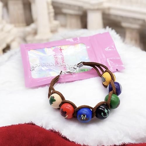 PRINCESS CUTENESS STORE Annabeth Chase Handmade Wooden Bead Greek Demigod Camp Half Blood Percy Jackson Bracelet4
