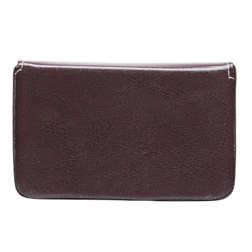 Image of JnD Notebook Card Holder Wallet - Slim, Multi-Functional, Premium Leather, RFID Blocking, Secure Closure, Compact, Durable, Stylish (Brown)