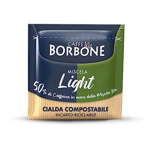 Caffè Borbone Compostable Pod, Light Coffee Blend, 50% less caffeine than the Blue Blend - 150 Pads - Compatible with ESE System Paper Pads 44 mm