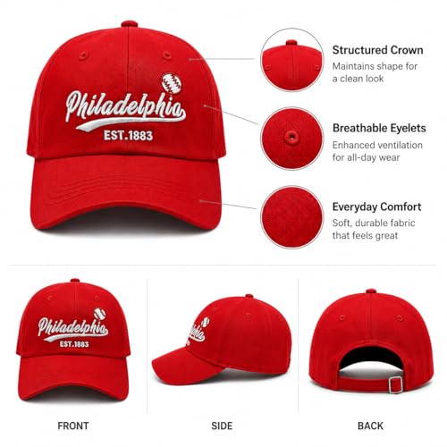 Image of Classic Vintage Embroidered Fashionable Baseball Cap for Men Women Teenager Cap City Hat Adjustable with Gift Box