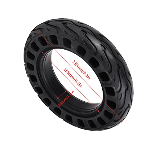 Chiwe Pneu sólido de 25,4 cm, pneus sólidos de scooter elétrica, sem inflação, pneus sólidos sem inf