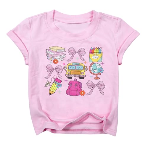 Image of Kindergarten Shirt for Girls Boys First Day of Preschool Shirts Back to School Outfits Little Kid School Tee Top