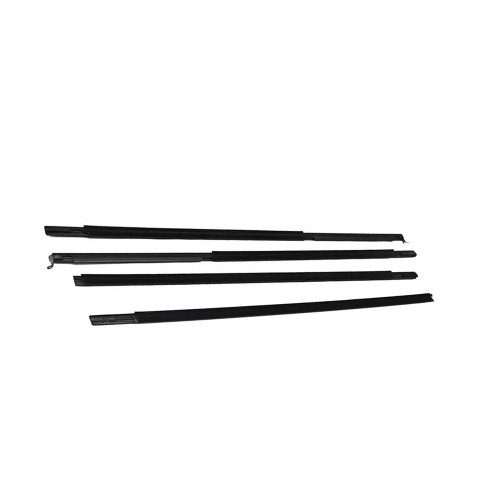 Snwdbh One Color 4Pcs Car Window Weatherstrip For Mitsubishi For Pajero For Montero V73 V93 Side Door Glass Outer Moulding Trim Sealing Belt Exterior Belt