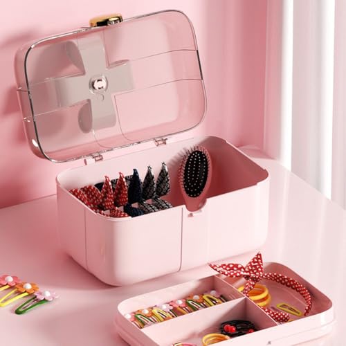 Boîte à bijoux portable avec compartiments modulables pour petits objets - 5