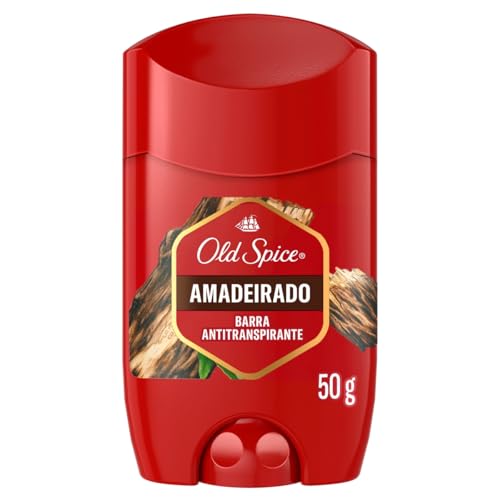 Old Spice Desodorante Antitranspirante Barra Amadeirado (antes Lenha) 50 g