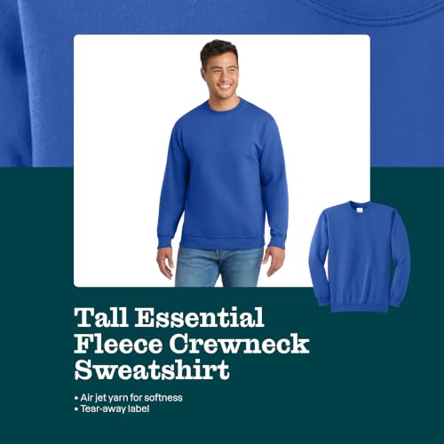 Image of Port & Company Men's Tall Ultimate Crewneck Sweatshirt