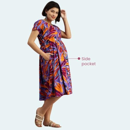Image of Morph Maternity | Maternity Dresses for Women | Fits During Pregnancy & Post Pregnancy | Back Tie to Adjust