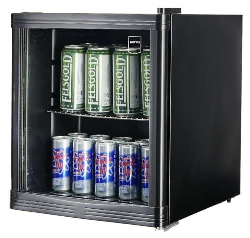 METRO Professional Minikoelkast GPC1046 met glazen deur, glas/roestvrij staal, convectiekoeling, zwart - Image 5