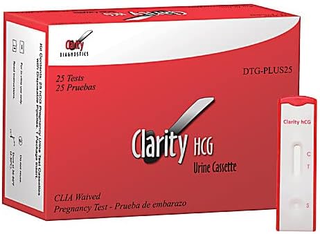 Clairty HCG Urine Test Cassette, CLIA Waived, 50/bx