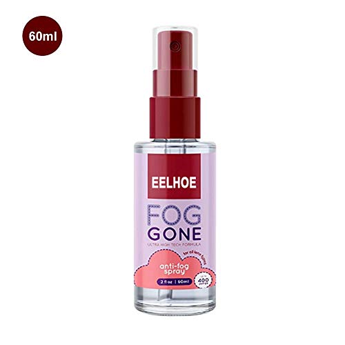 Welltobuy Spray Antivaho | Limpiador De Lentes De Gafas Portátil Que Evita Que Se Empañen Espejos De Vidrio, Lentes De Gafas, Gafas, Máscaras De Esquí, Binoculares - 60 / 120ml