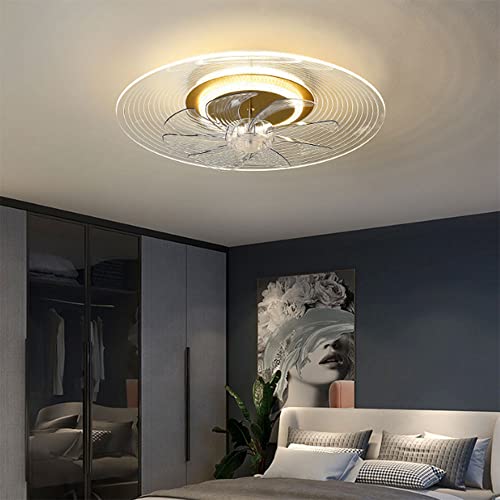 Ventilateur de plafond LED de style élégant et minimaliste Léger Luxury