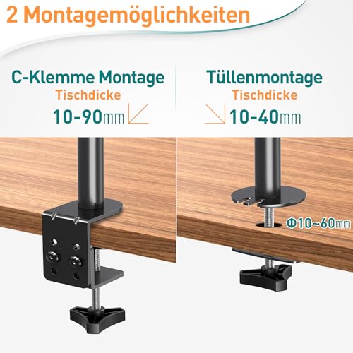 Monitorhalterung für zwei Bildschirme von ELIVED