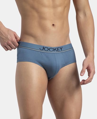 Image of Jockey 8037 Men's Super Combed Cotton Solid Brief with Ultrasoft Waistband