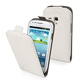 poids: 79 g Muvit MUSLI0126 Etui à clapet avec Film de Protection d\'écran pour Samsung Galaxy Mini S3 Blanc