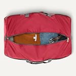 Amazon Essentials 82.3cm Sac en nylon pliable extra grand pour le voyage/stockage avec poches zippées, 9254 Cubic Inch (150L), 22.68kg Capacité, Rouge (précédemment) Amazon Principes de base)