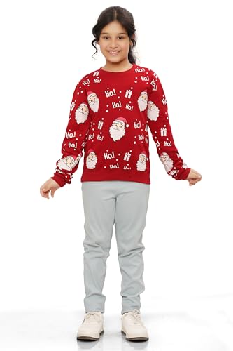 Image of Ninos Dreams Full Sleeves Girls Christmas Sweatshirts