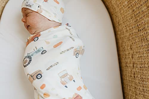 Image of Copper Pearl Swaddle Blankets for Newborns | Soft Stretchy Receiving Blankets for Boys and Girls | Large 46 x 46 Inch Baby Blankets | Lightweight and Breathable Swaddles | Hayride