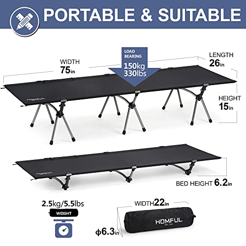 Homful Folding Camping Cot at Willie Costales blog