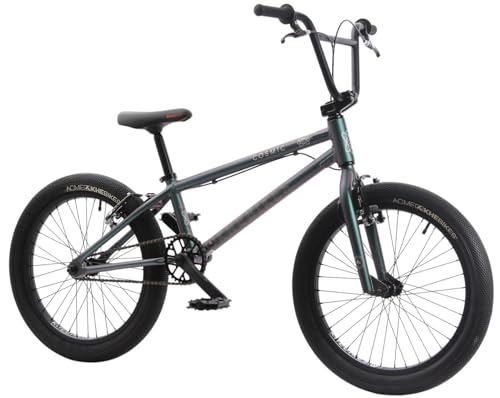 KHEbikes KHE Cosmic AL Bicicleta BMX de 20 pulgadas – 10,6 kg – Cuadro de aluminio – Affix Rotor – Llantas de doble cámara – Flipflop Verde – Principiante BMX – 2025