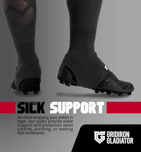 Gridiron Gladiator Cleat Covers - Football Spats - Football Cleat Cover - Cleat Spats for Soccer, Baseball & Softball - Thumbnail 5