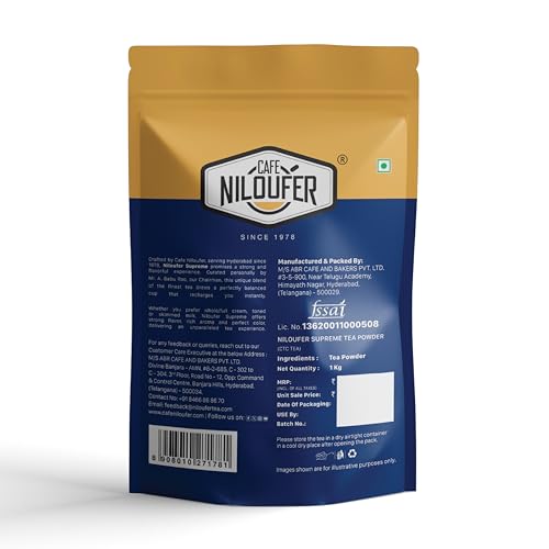 Image of Cafe Niloufer Supreme Tea Powder 1 Kg | Strong & Aromatic Blend for Rich Taste | Perfect for Kadak Chai & Indian Masala Tea