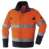 ASAHICHO 高視認性ブルゾン 通年用 E780 60 蛍光オレンジ M