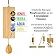 Koshi Klangspiel aus Bambusfurnier Ignis Feuer | Windspiel mit Geschenkverpackung | Geschenkbox | Verpackung