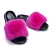 Slippers Mujer,Peluche Conejo Rex Suela De EVA Plana Chanclas Sandalia Suela Antideslizante Resistente Al Desgaste Súper Esponjoso Plush Slippers Punta Abierta Mullido Plano Outdoor/Indoor