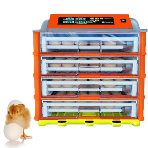 Máquina criadora de aves de corral tipo cajón grande, giro automático de huevos y control de temperatura para incubar pollo, pato, pájaro, codorniz, ideal para uso doméstico en granja