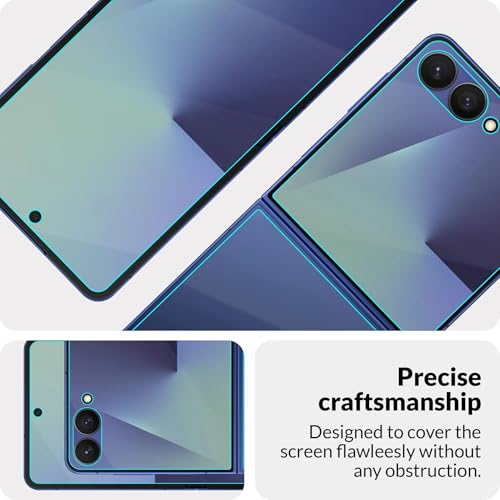 Image of FIRST MART Front and Back Screen Protector for Samsung Galaxy Z Flip 7 / Z Flip7 with Installation Kit | TPU Ultra Thin Membrane, Scratch-Resistant, Bubble-Free| Edge to Edge Coverage | Crystal Clear