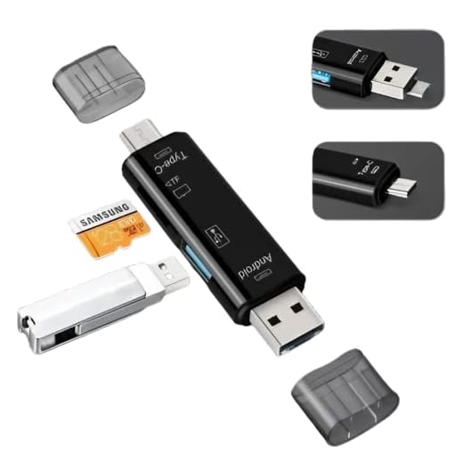 Multi Adaptador Otg Leitor Cartao Micro Sd/Type C Android | leitor de cartão de memória | USB 3.0 tipo C/USB/Micro USB