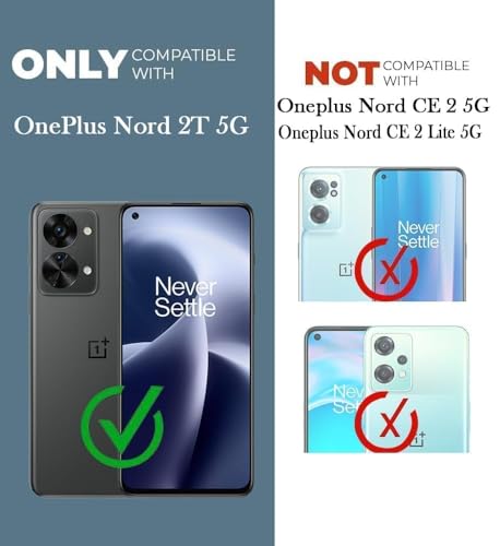 Image of Jkobi Back Cover Case for OnePlus Nord 2T 5G (Textured Grip Design | Camera Protection | Slim and Light Weight | Soft Touch and Feel | Black)