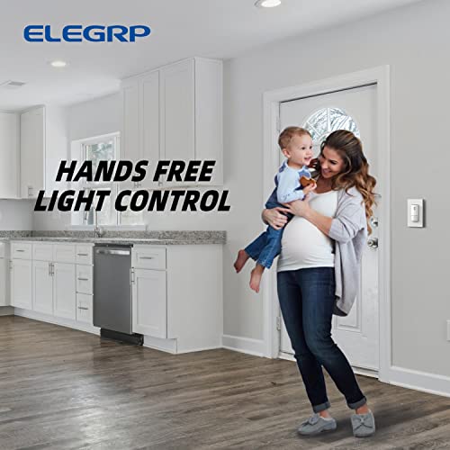 image for ELEGRP Occupancy Motion Sensor Light Switch, PIR Infrared Motion Activ