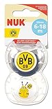 Borussia Dortmund - NUK Schnuller 6-18 Monate - BVB 09 Silikon Sauger 2er-Set
