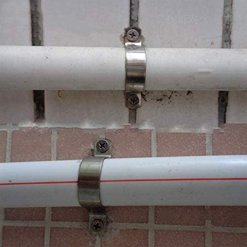 100 Pcs Pipe Brackets 8-32mm 8 Sizes