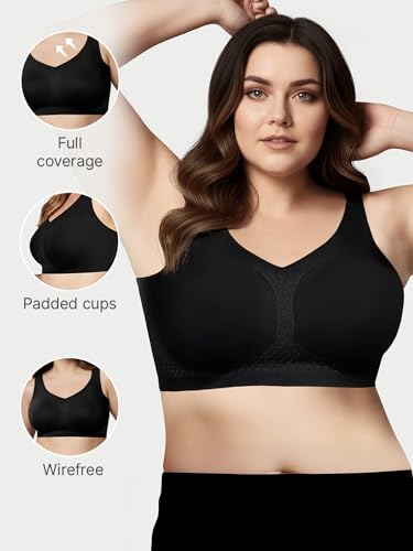 Image of Enamor Innovations Invisi Minimizer, Ultra Smooth, Bonded, M-Frame, Women's T-Shirt Bra - Seamless, No-Pinch, No-Dig, Padded, Wirefree, Full Coverage - IO03 (Available in Plus Sizes)