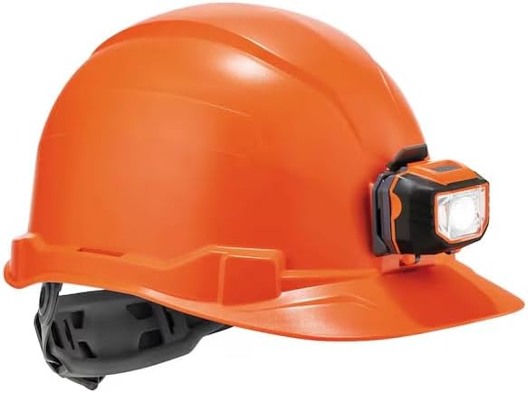 Orange Class E Hard Hat Cap w/Ratchet Su, Mfr: 8970-LED-A