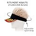 HAFKOIS Men's Visor with Hair Fake Hairs Visor Hat with Hair for Men Funny Spiked Sun Hats Novelty Baseball Wig Caps Birthday Gift