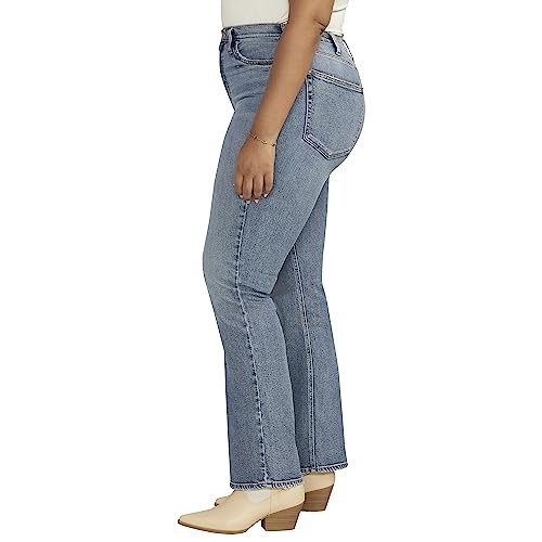 Silver Jeans Co. Women's Size 90s Vintage High Rise Bootcut Jeans-Legacy, Med Wash SOC293, 16 Plus Short2