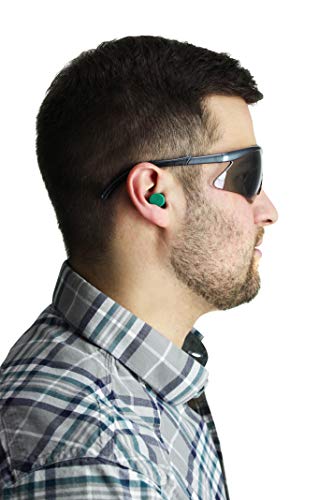 Safety Works 10059484 Expandable Foam Ear Plugs In Counter Display, 100-Pair , Green #TOP3