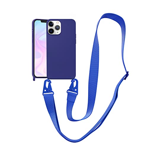 Image of Compatible with iPhone 11 Pro Case with Lanyard Crossbody iPhone Case with Strap Adjustable Shockproof Drop Protection Silicone Phone Cover for iPhone 11 Pro 5.8''