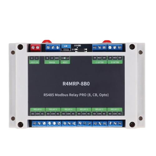 Módulo de relés Modbus RTU 485 con aislamiento optoacoplador para automatización estable de 8 vías
