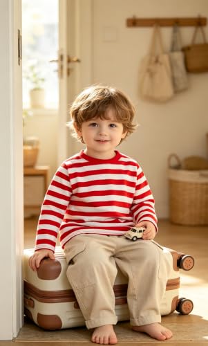 Image of Magic Park 6M-14Y Baby Short Long Sleeve Tee Tops Toddler T-Shirt Kids Solid Color Shirts Boys Girls Casual Blouse