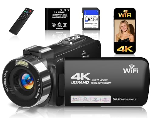 Gtonster 4K Digital Camera with 18X Zoom