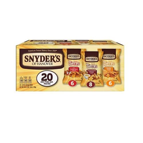 Snyder's of Hanover Pretzel Pieces Variety Pack (2.25 oz., 20 ct.)