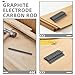 Anneome 8mm Diameter Graphite Rod Replacement Carbon Mixing Stick for Industrial Applications Easy to Use