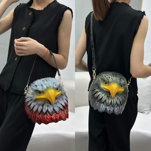 Image of Men PVC Unique Novelty Weird Shape Handbag Purse Detachable Strap Crossbody Shoulder Bag for Women